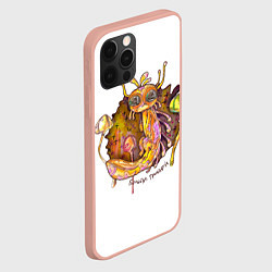 Чехол для iPhone 12 Pro Max Бульбус грибной, цвет: 3D-светло-розовый — фото 2