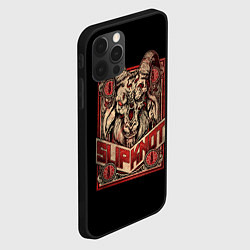 Чехол для iPhone 12 Pro Max Slipknot - Бафомет, цвет: 3D-черный — фото 2