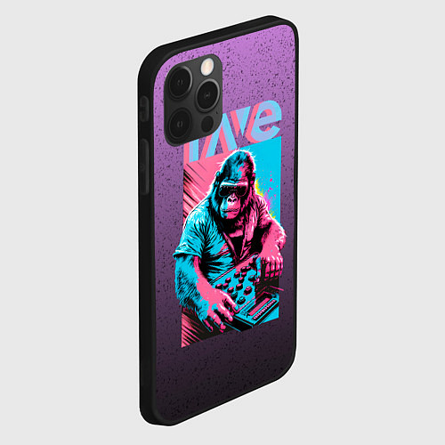 Чехол iPhone 12 Pro Max DJ Gorilla / 3D-Черный – фото 2