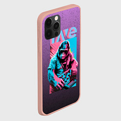 Чехол для iPhone 12 Pro Max DJ Gorilla, цвет: 3D-светло-розовый — фото 2