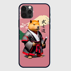 Чехол для iPhone 12 Pro Max Капибара - Бусидо - кодекс самурая, цвет: 3D-черный