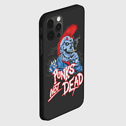 Чехол для iPhone 12 Pro Max Панк демон с ирокезом, цвет: 3D-черный — фото 2