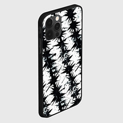 Чехол для iPhone 12 Pro Max Паттерн с колючей проволокой, цвет: 3D-черный — фото 2