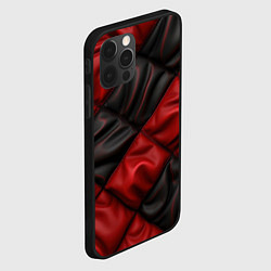 Чехол для iPhone 12 Pro Max Red black luxury, цвет: 3D-черный — фото 2