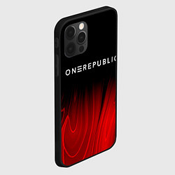 Чехол для iPhone 12 Pro Max OneRepublic red plasma, цвет: 3D-черный — фото 2