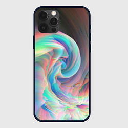 Чехол для iPhone 12 Pro Max Закрученный паттерн, цвет: 3D-черный