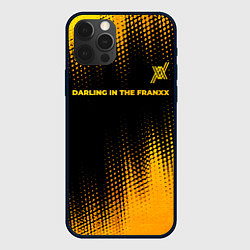 Чехол для iPhone 12 Pro Max Darling in the FranXX - gold gradient: символ свер, цвет: 3D-черный