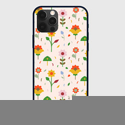 Чехол для iPhone 12 Pro Max Pretty flowers, цвет: 3D-черный