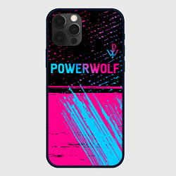 Чехол iPhone 12 Pro Max Powerwolf - neon gradient: символ сверху