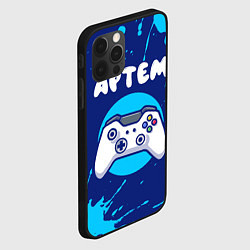 Чехол для iPhone 12 Pro Max Артем геймер, цвет: 3D-черный — фото 2