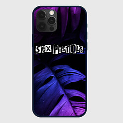 Чехол для iPhone 12 Pro Max Sex Pistols neon monstera, цвет: 3D-черный