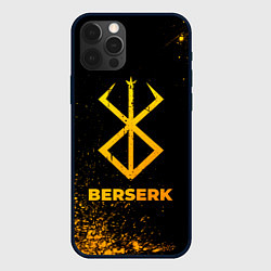 Чехол для iPhone 12 Pro Max Berserk - gold gradient, цвет: 3D-черный