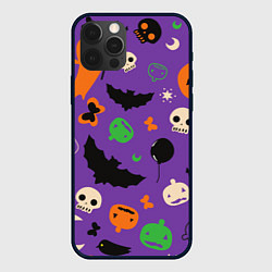 Чехол для iPhone 12 Pro Max Halloween style, цвет: 3D-черный