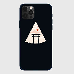 Чехол для iPhone 12 Pro Max Японские ворота Тории в горах, цвет: 3D-черный
