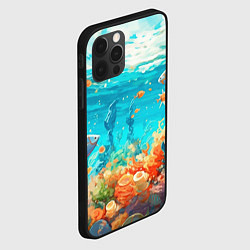 Чехол для iPhone 12 Pro Max Морской подводный мир, цвет: 3D-черный — фото 2