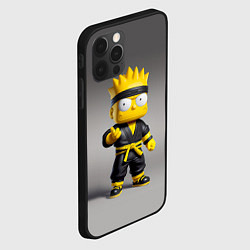 Чехол для iPhone 12 Pro Max Bart Simpson - ninja - Japan, цвет: 3D-черный — фото 2