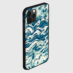 Чехол для iPhone 12 Pro Max Узор волны, цвет: 3D-черный — фото 2