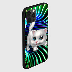 Чехол для iPhone 12 Pro Max Милая кошечка в космическом портале, цвет: 3D-черный — фото 2