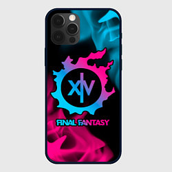 Чехол для iPhone 12 Pro Max Final Fantasy - neon gradient, цвет: 3D-черный