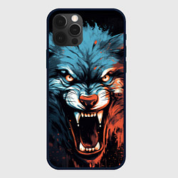 Чехол для iPhone 12 Pro Max Fantasy wolf, цвет: 3D-черный