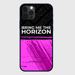 Чехол для iPhone 12 Pro Max Bring Me the Horizon rock legends: символ сверху, цвет: 3D-черный