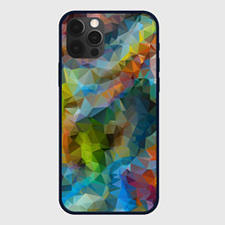 Чехол для iPhone 12 Pro Max Color pattern, цвет: 3D-черный