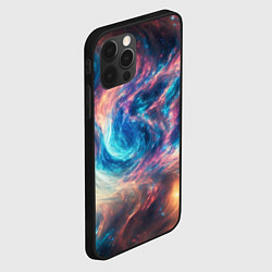 Чехол для iPhone 12 Pro Max Космические узоры необычные, цвет: 3D-черный — фото 2