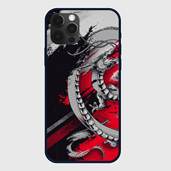 Чехол для iPhone 12 Pro Max Dragon - Japan style, цвет: 3D-черный