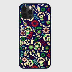 Чехол для iPhone 12 Pro Max Мексиканский карнавал - Carnaval Mexicano, цвет: 3D-черный