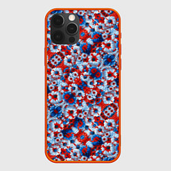 Чехол для iPhone 12 Pro Max Цветы России, цвет: 3D-красный