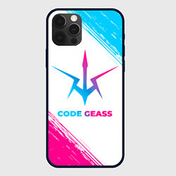 Чехол для iPhone 12 Pro Max Code Geass neon gradient style, цвет: 3D-черный