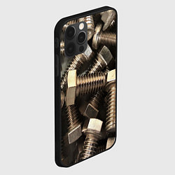 Чехол для iPhone 12 Pro Max Болты, цвет: 3D-черный — фото 2