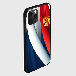 Чехол для iPhone 12 Pro Max Герб России абстракция, цвет: 3D-черный — фото 2