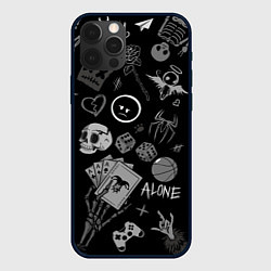 Чехол для iPhone 12 Pro Max Sad art, цвет: 3D-черный