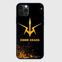 Чехол для iPhone 12 Pro Max Code Geass - gold gradient, цвет: 3D-черный