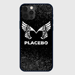 Чехол для iPhone 12 Pro Max Placebo с потертостями на темном фоне, цвет: 3D-черный