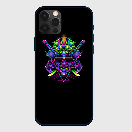 Чехол iPhone 12 Pro Max Vaporwave CyberSamurai / 3D-Черный – фото 1