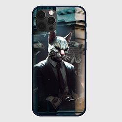 Чехол для iPhone 12 Pro Max Payday 3 cat bank, цвет: 3D-черный