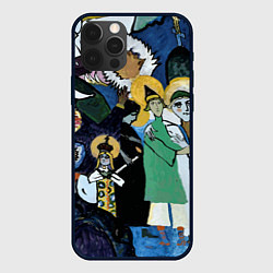 Чехол для iPhone 12 Pro Max Кандинский картина символы святые, цвет: 3D-черный