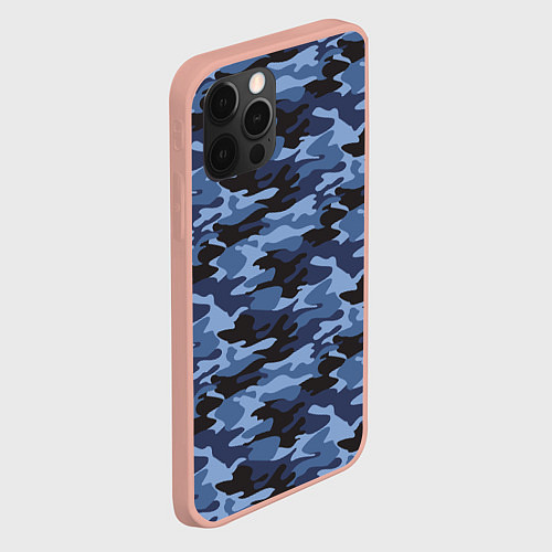 Чехол iPhone 12 Pro Max Камуфляж Омона и Росгвардии / 3D-Светло-розовый – фото 2