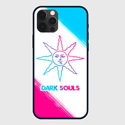 Чехол для iPhone 12 Pro Max Dark Souls neon gradient style, цвет: 3D-черный