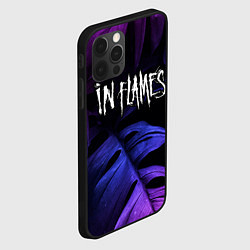 Чехол для iPhone 12 Pro Max In Flames neon monstera, цвет: 3D-черный — фото 2