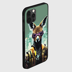 Чехол для iPhone 12 Pro Max Cool kangaroo - cyberpunk, цвет: 3D-черный — фото 2