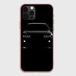 Чехол для iPhone 12 Pro Max BMW in the dark, цвет: 3D-светло-розовый