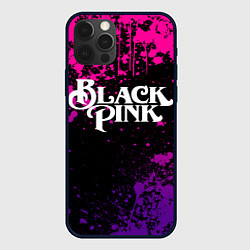 Чехол для iPhone 12 Pro Max Blackpink - neon, цвет: 3D-черный