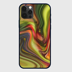 Чехол для iPhone 12 Pro Max Abstraction waves, цвет: 3D-черный