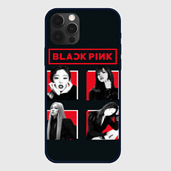 Чехол для iPhone 12 Pro Max Blackpink retro girls, цвет: 3D-черный