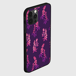 Чехол для iPhone 12 Pro Max Violet nature, цвет: 3D-черный — фото 2