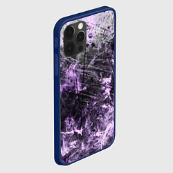 Чехол для iPhone 12 Pro Max Текстура - Lilac smoke, цвет: 3D-тёмно-синий — фото 2