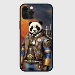 Чехол для iPhone 12 Pro Max Панда-космонавт - стимпанк, цвет: 3D-черный